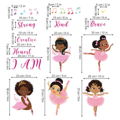 Decalmile living room decor with bright dancer decals adds playful color