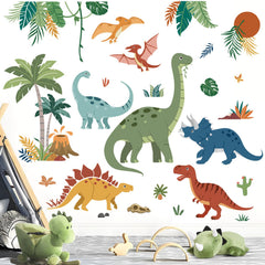 decalmile large boho dinosaurs wall decal on nursery wall for playful decor