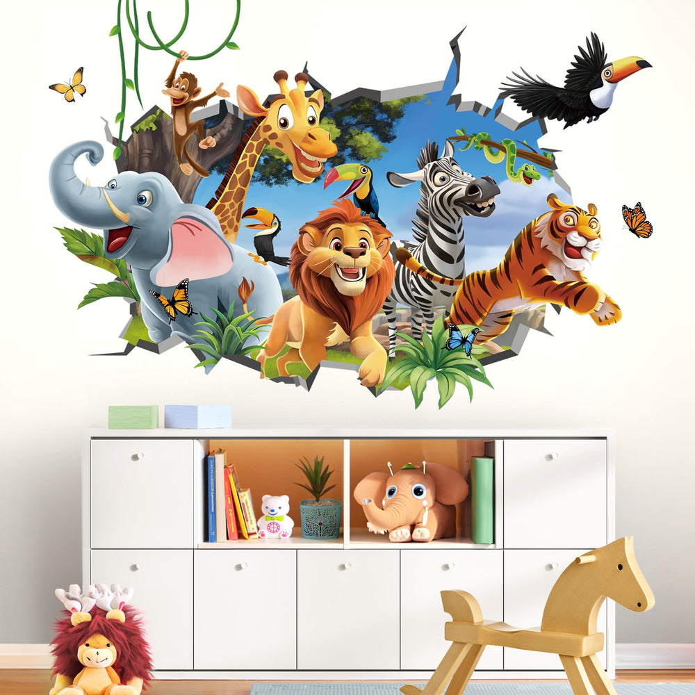decalmile monkey 3D jungle wall decal brings cheer and playful energy to study corners