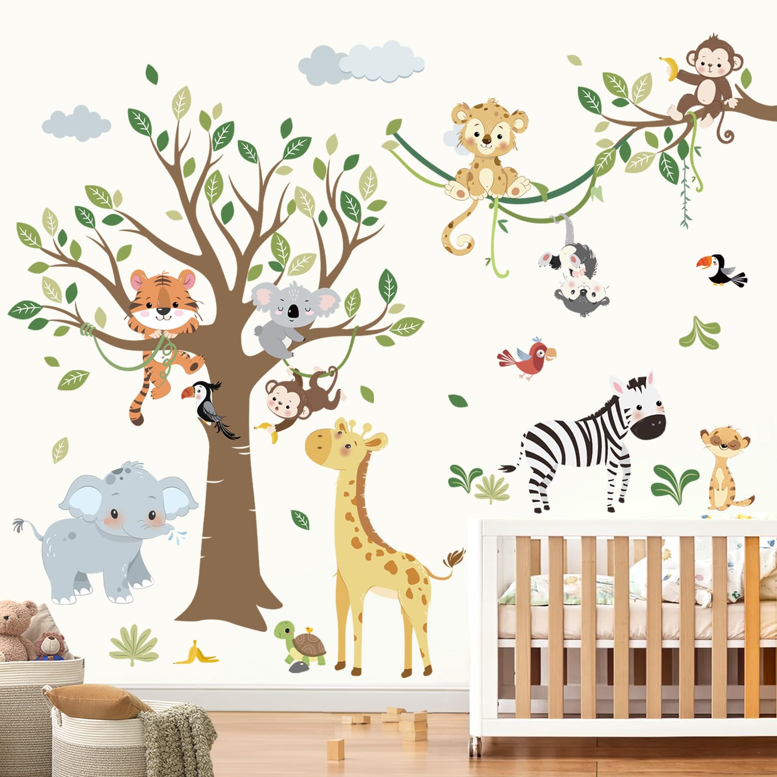 decalmile monkey tree wall decal sparks imaginative play in kids’ rooms