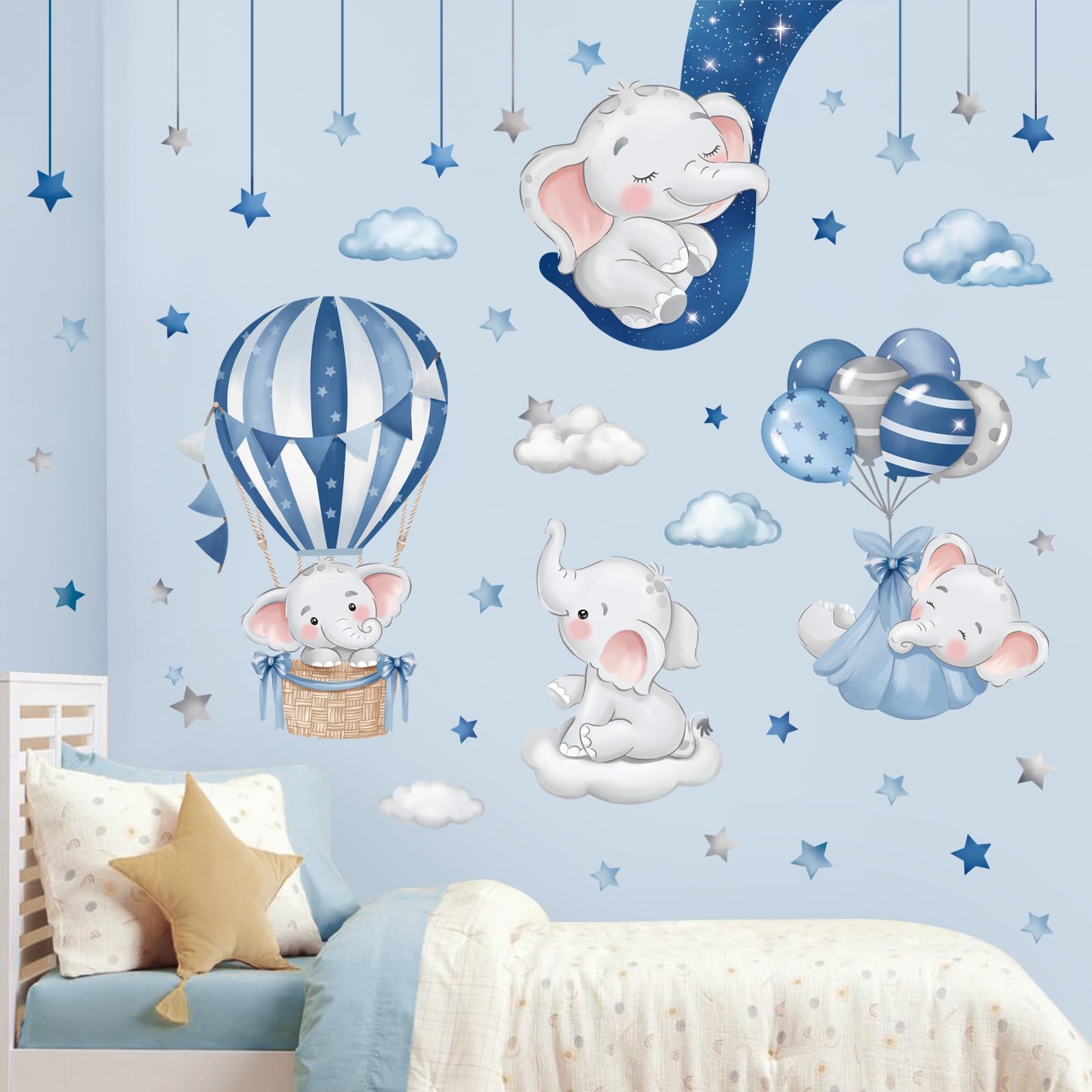decalmile moon and clouds wall decor creates a gentle nightscape for bedtime rituals