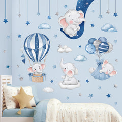 decalmile moon and clouds wall decor creates a gentle nightscape for bedtime rituals