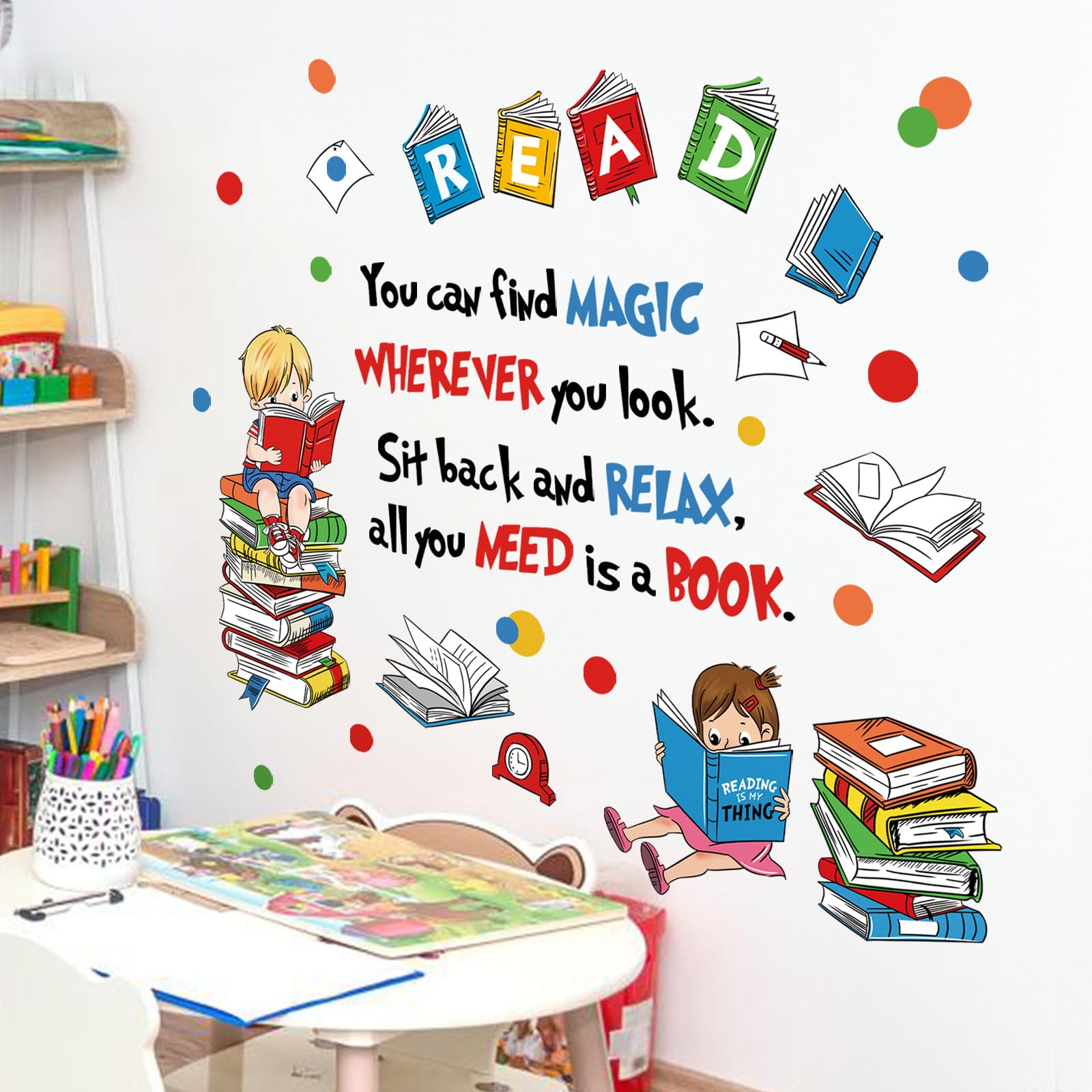 decalmile polka dots wall stickers add playful texture to kids' rooms