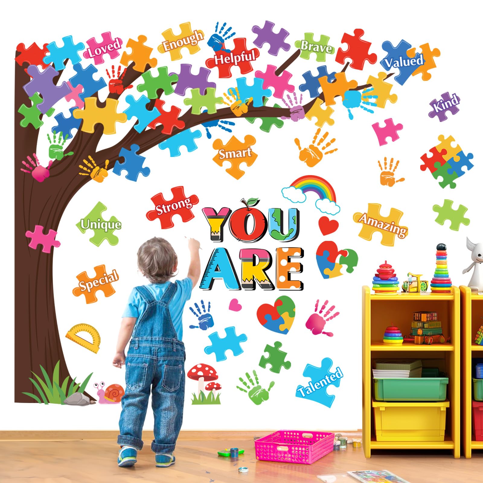 Decalmile Reading Corner Tree Wall Stickers brighten a child's reading nook for daily motivation