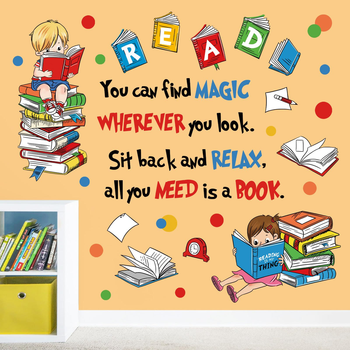 decalmile reading wall decals inspire quotes for a cozy reading nook