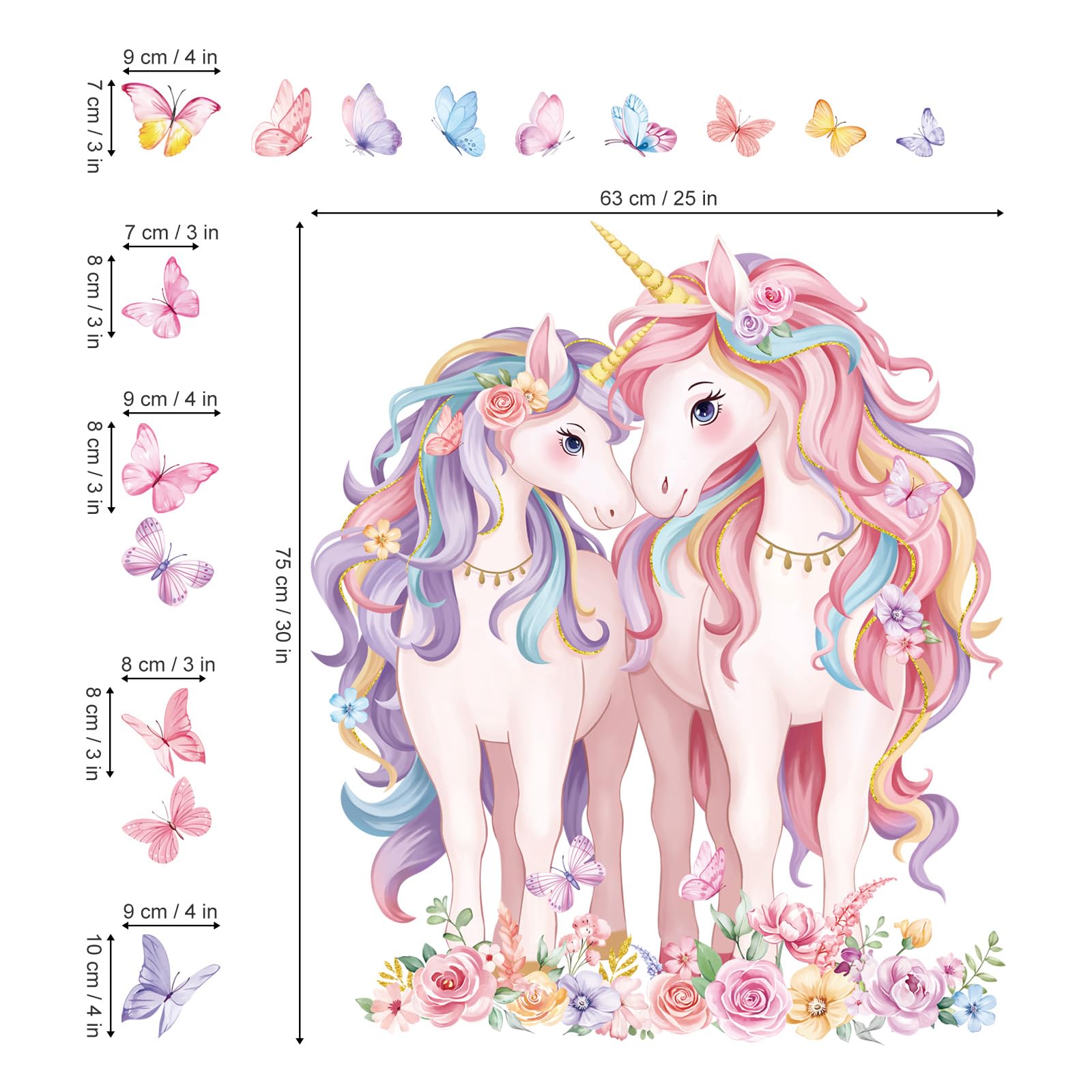 decalmile removable waterproof wall stickers easy peel