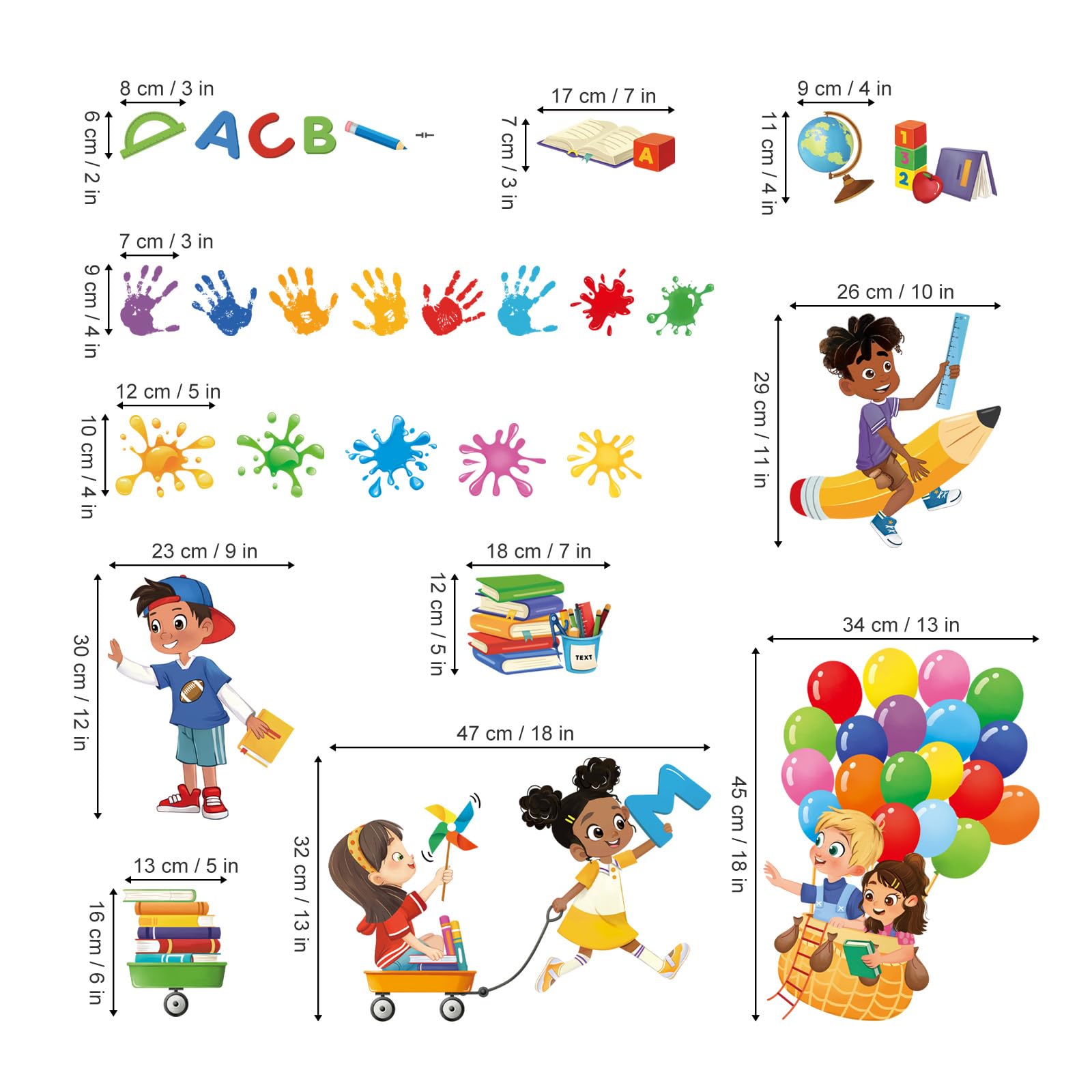 Decalmile Study Room Wall Stickers upgrade classrooms with easy DIY decor.