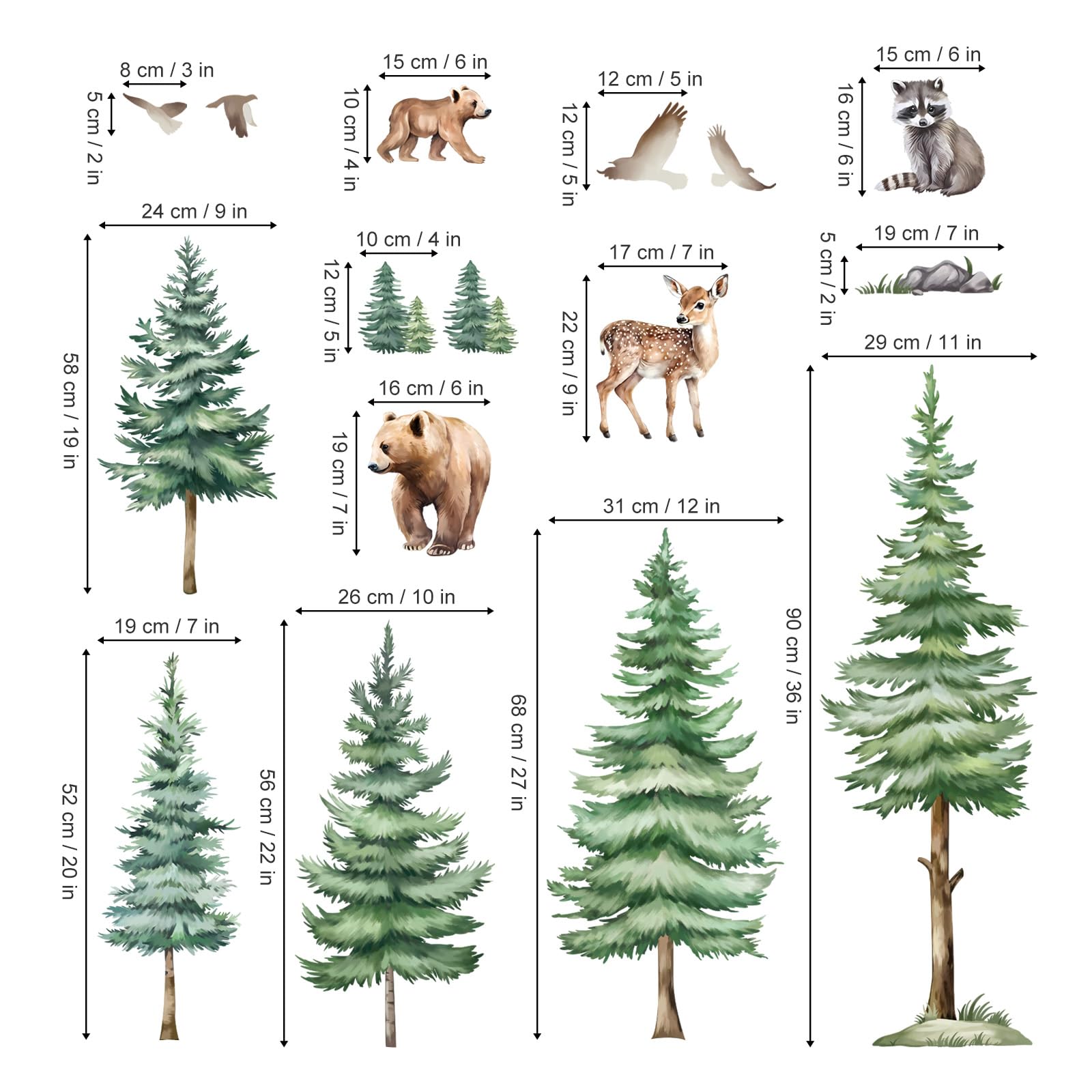 DecalMile three-sheets wall stickers kit enables versatile DIY layouts