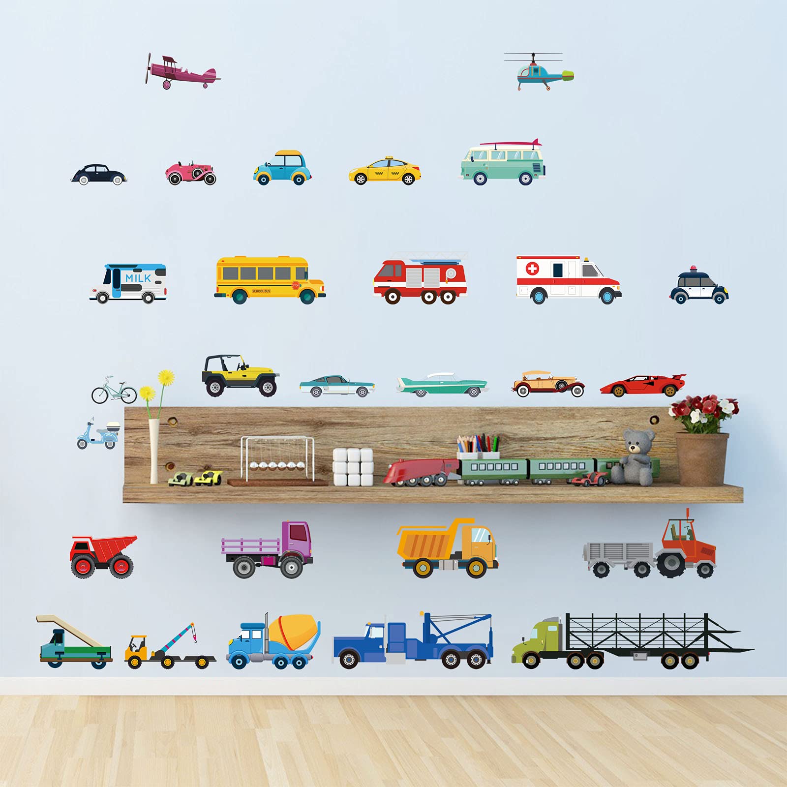 Decalmile transport wall decals for boys brighten walls and spark storytelling adventures.