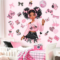 decalmile butterfly wall decal accents for kids' rooms, easy to apply and remove.