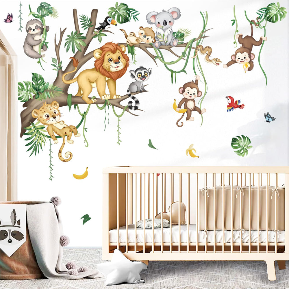 Decalmile XL lion wall sticker adds dramatic focal point for nursery decor
