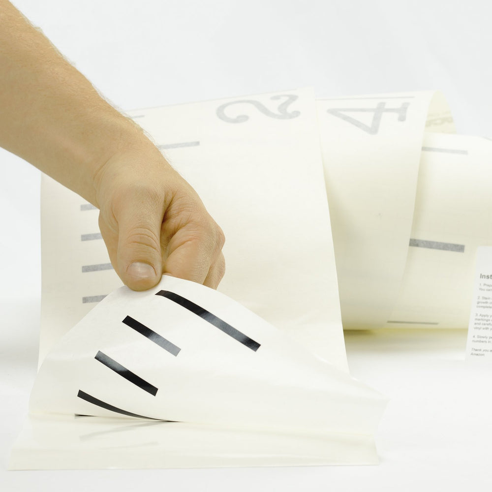 Decals for the Wall growth chart clip-down design ideal for shorter installations.