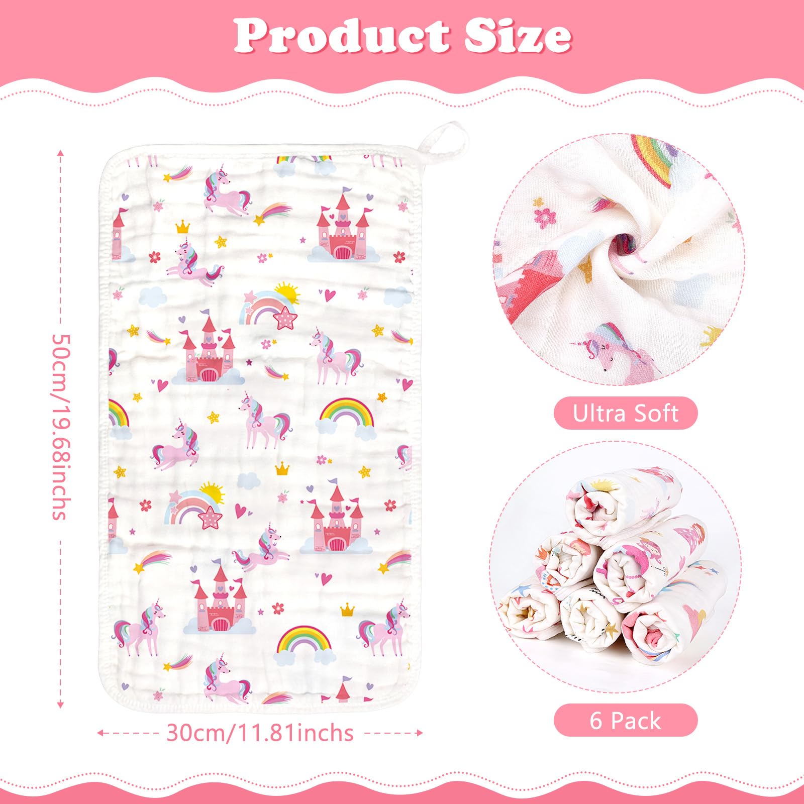 Decalsweet absorbent cotton burp cloths provide reliable spill cleanup after feeds.
