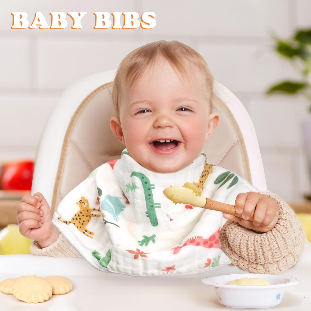 Decalsweet burp cloths 6-pack are machine washable for daily use.