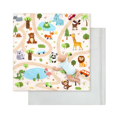 Decalsweet baby play mat 50x50 foam for comfy tummy time
