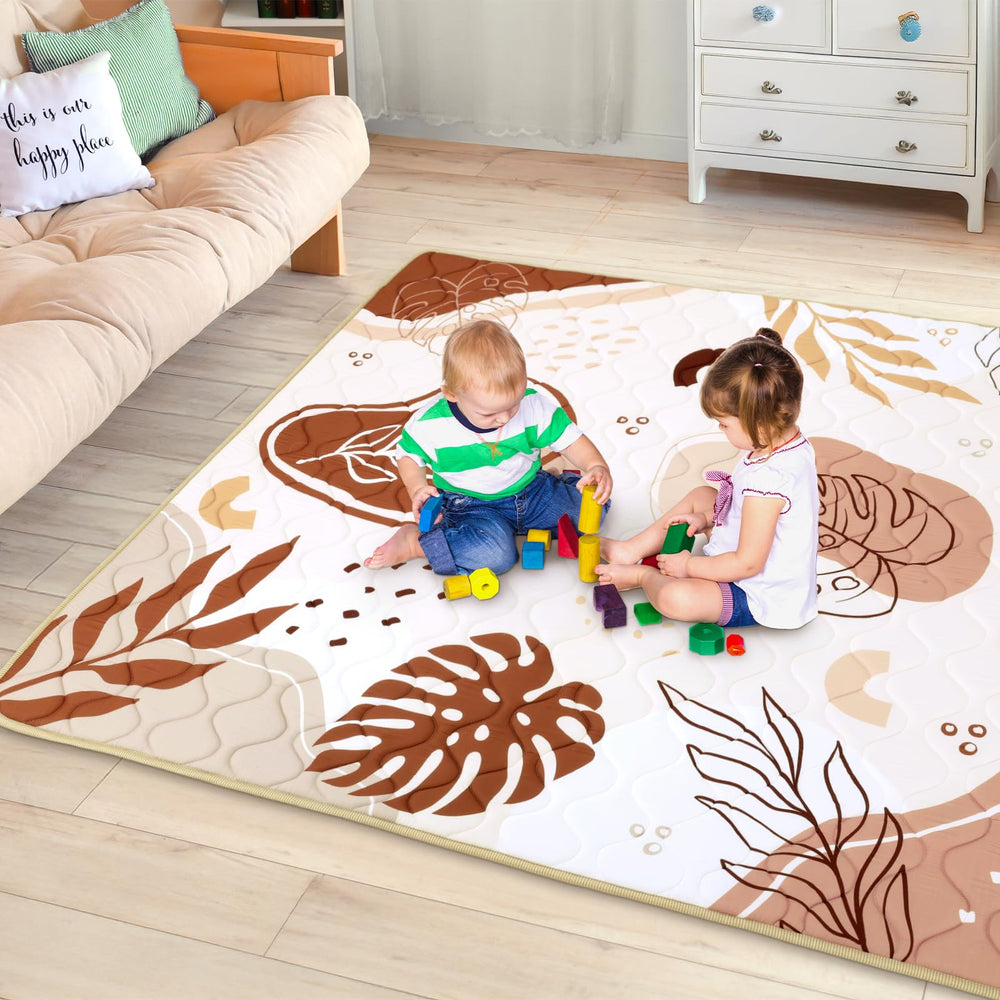 Decalsweet baby play mat bright pattern provides visual stimulation for babies