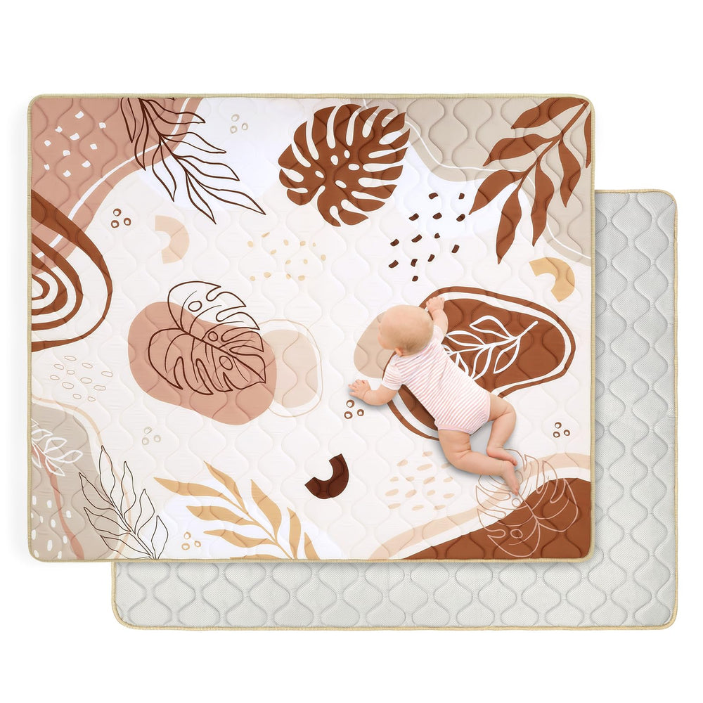 Decalsweet baby play mat closeup foam highlights extra thick cushioning for tummy time comfort