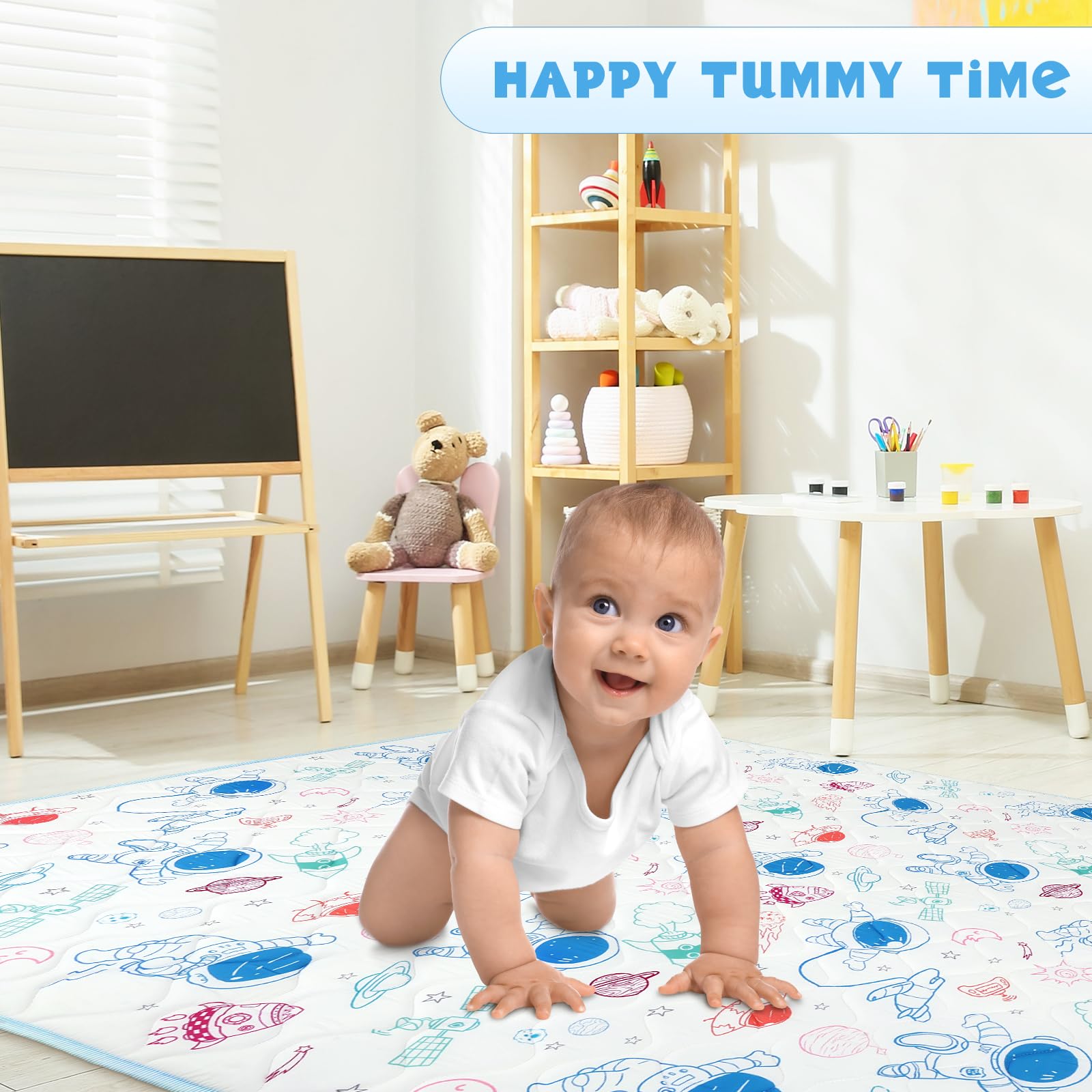 DecalSweet baby play mat dimensions 59x71 for spacious crawling area
