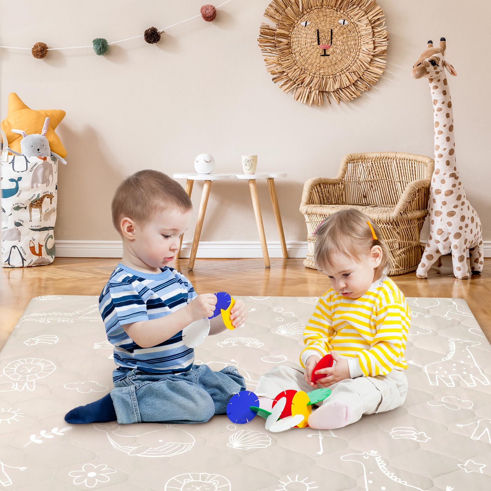 DecalSweet Baby Play Mat suitable for indoor and outdoor playtime setups