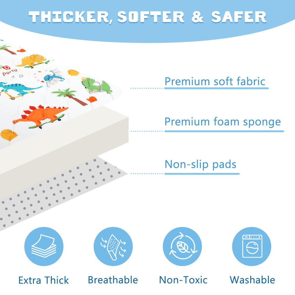 DecalSweet baby play mat provides a large crawl area for exploration