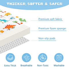DecalSweet baby play mat provides a large crawl area for exploration