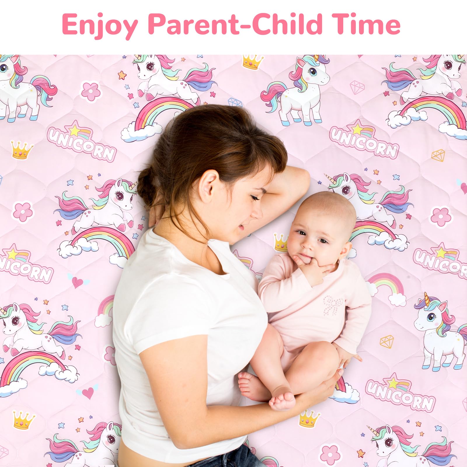 Decalsweet baby play mat living room setup doubles as decor and play.