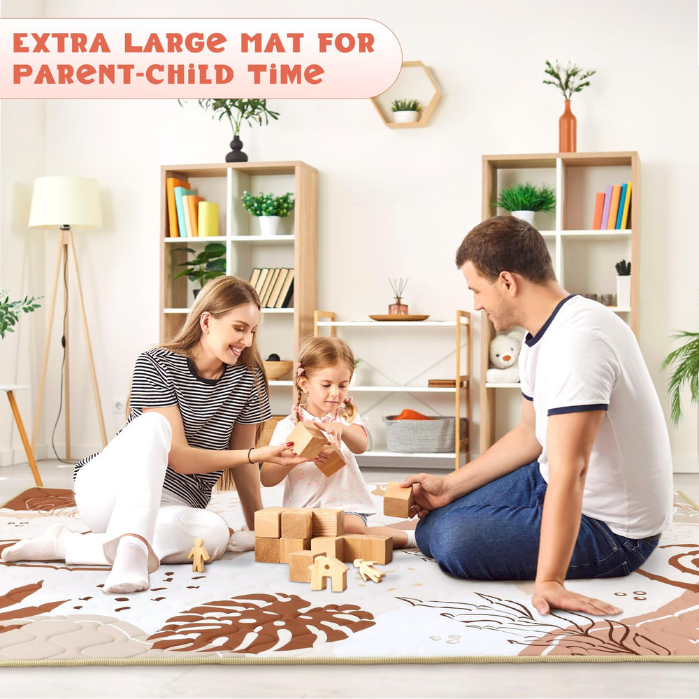Decalsweet baby play mat in living room setup blending decor with play space