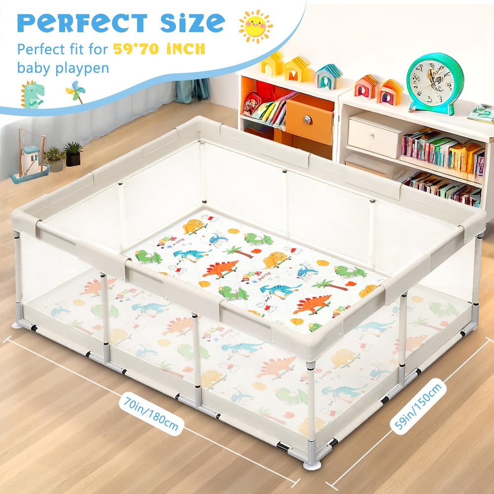 DecalSweet baby play mat machine-washable for easy cleanup after messes