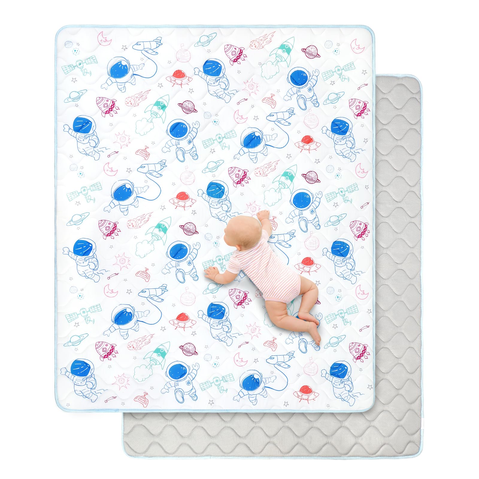 DecalSweet baby play mat soft-foam-closeup highlights plush cushioning for comfy tummy time