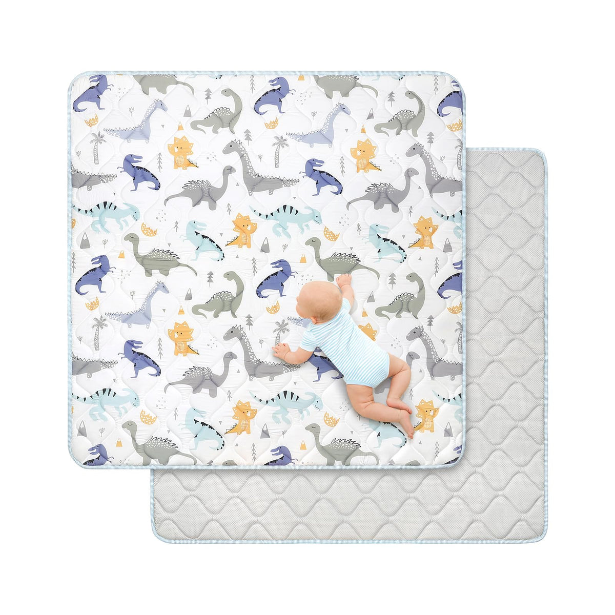 DecalSweet baby play mat with soft foam cushioning for comfortable tummy time