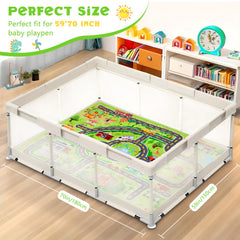 Decalsweet baby play mat washable fabric ready for quick cleaning and reuse