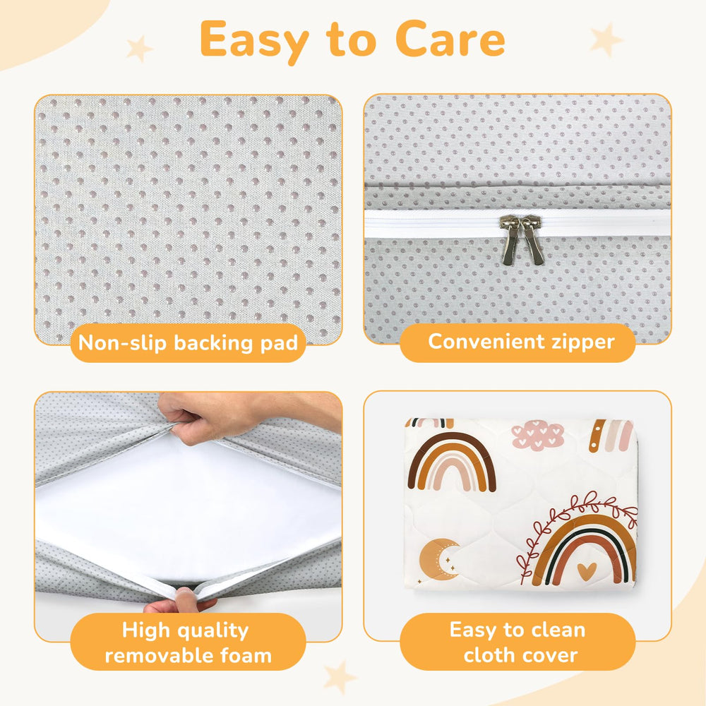 Decalsweet baby playmat 50x50 compatible with standard playpens.