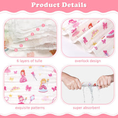 Decalsweet burp cloths measure 20x12 inches for versatile coverage.