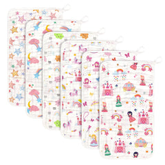 Decalsweet 6-layer muslin burp cloths, soft daily protection for baby's delicate skin.