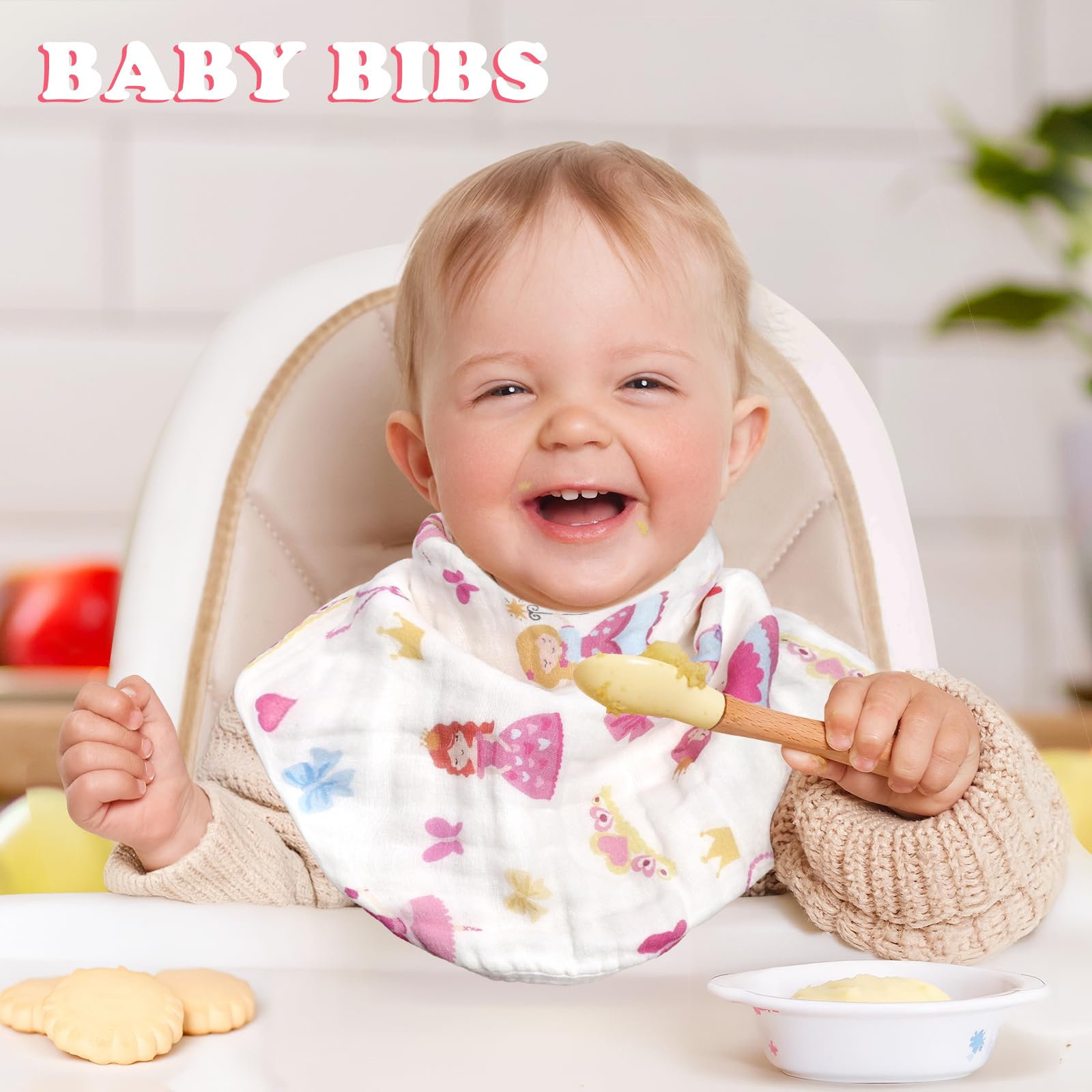 Decalsweet burp cloths are machine washable for quick cleanup after messes.