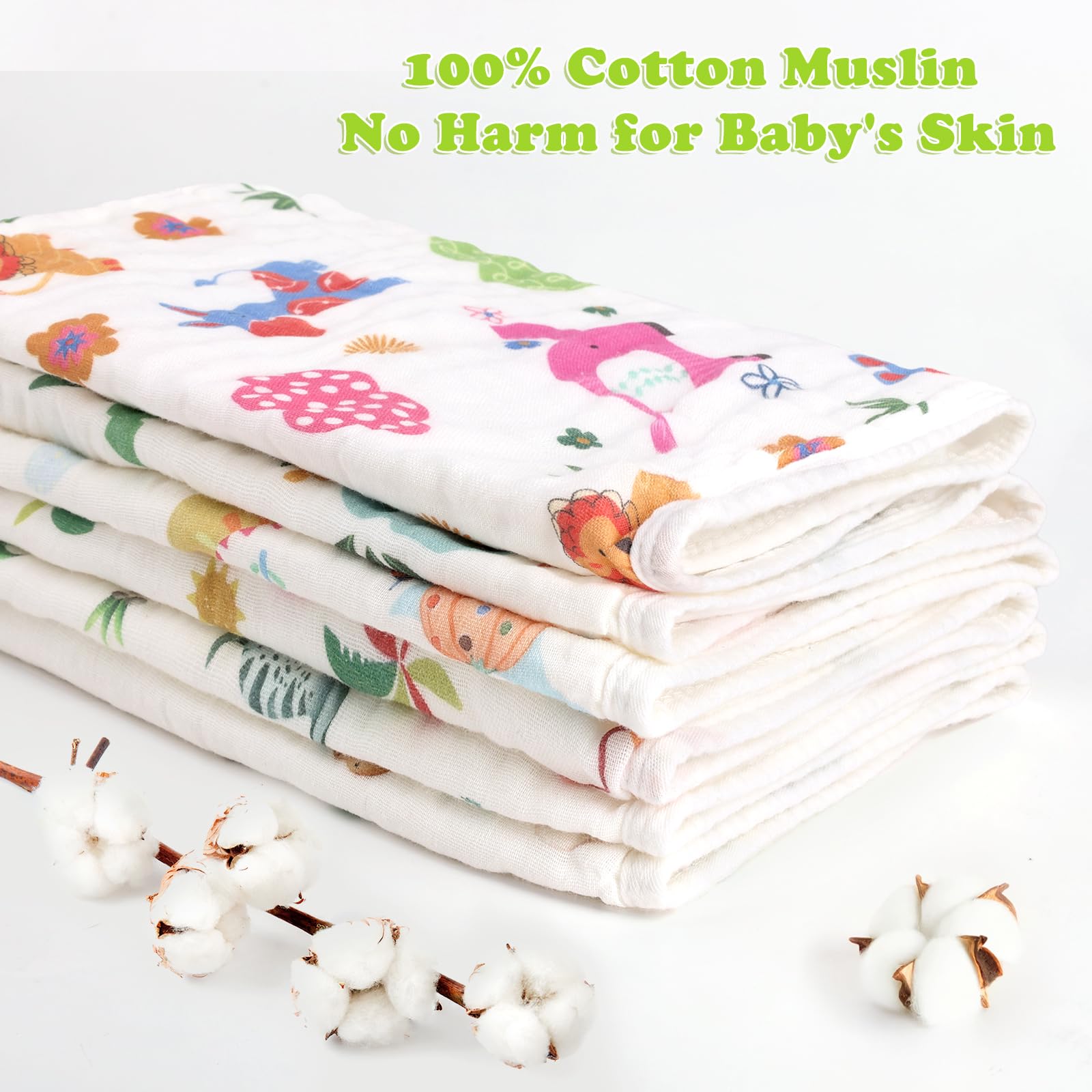 Decalsweet burp cloths in use during feeding protect clothing and soothe baby
