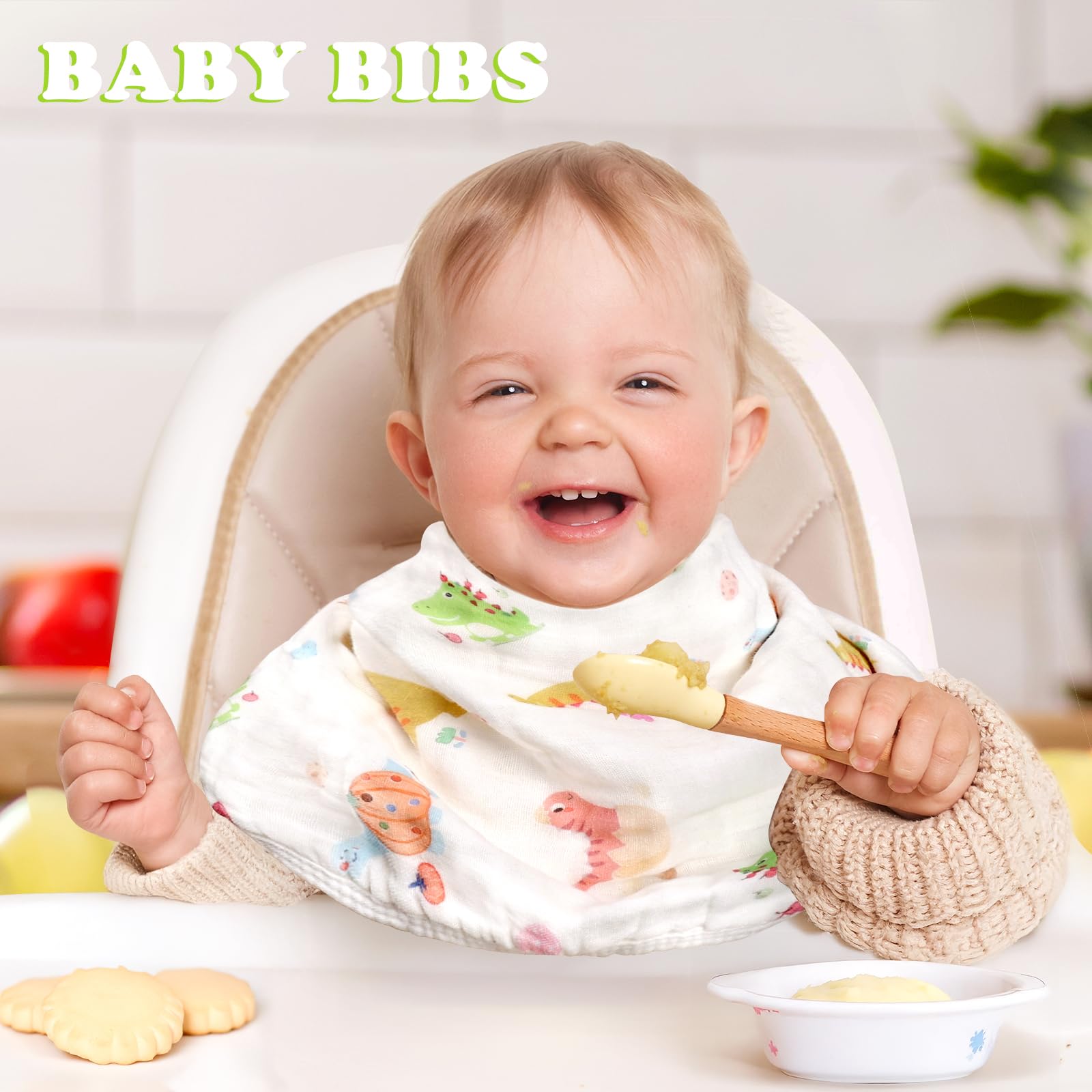 Decalsweet burp cloths are machine washable and durable for daily use