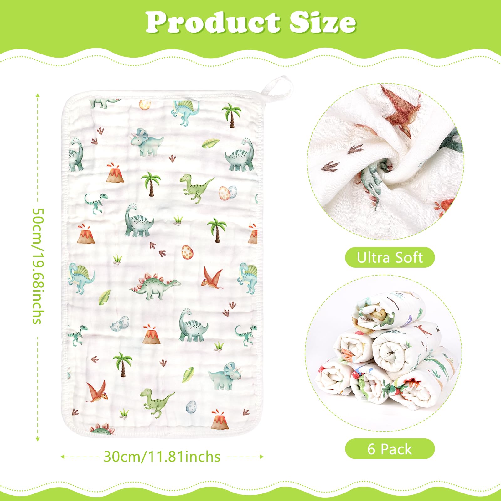 Decalsweet muslin burp cloth close-up highlights soft breathable cotton against baby's skin