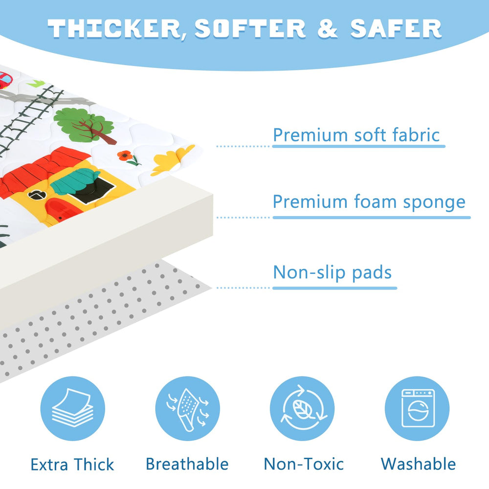DecalSweet play mat is machine washable for easy cleaning