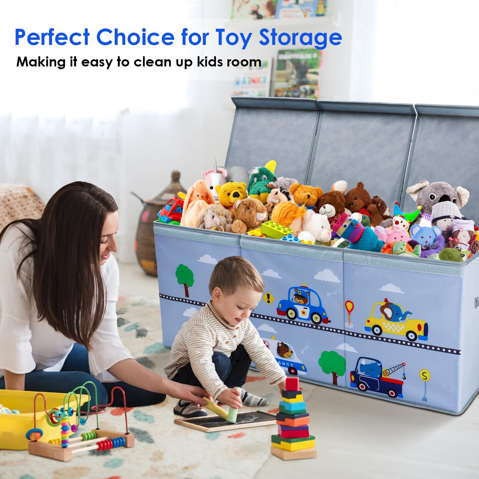 Decalsweet toy box chest suits bedrooms and playrooms for tidy, kid-friendly organization.