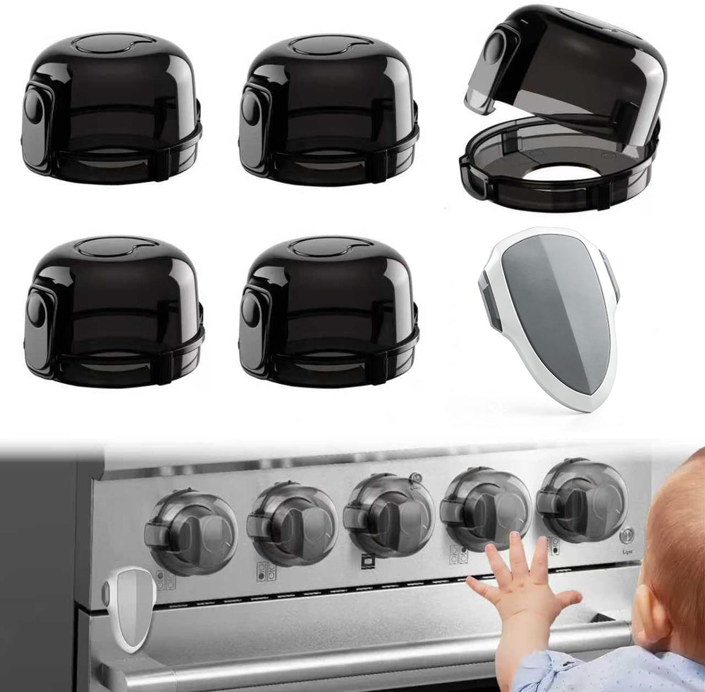 Decentraland stove knob covers clear-view design keeps knobs visible and children safe.