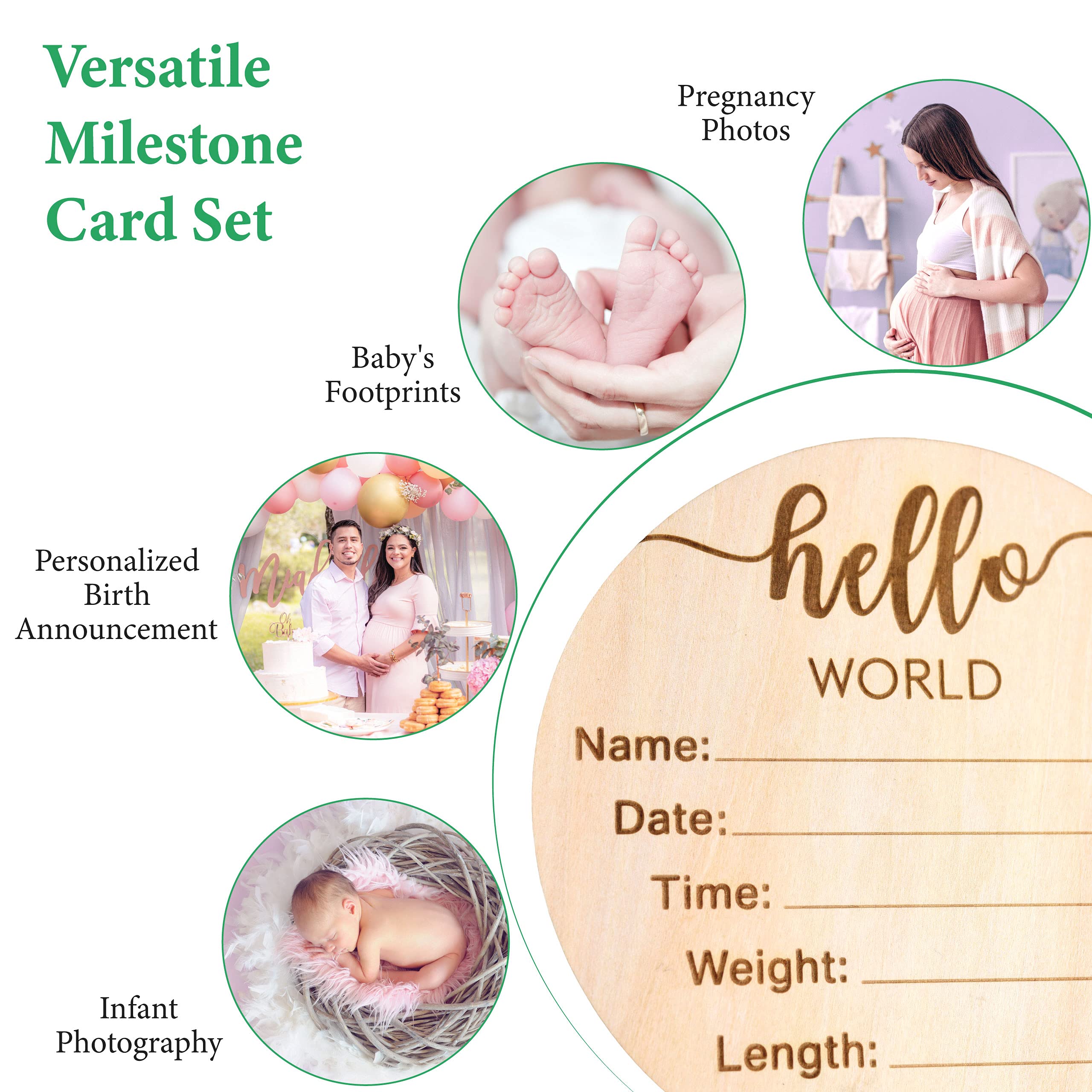 Declan & Delaney monthly-milestone-disc-collection stylish boho months