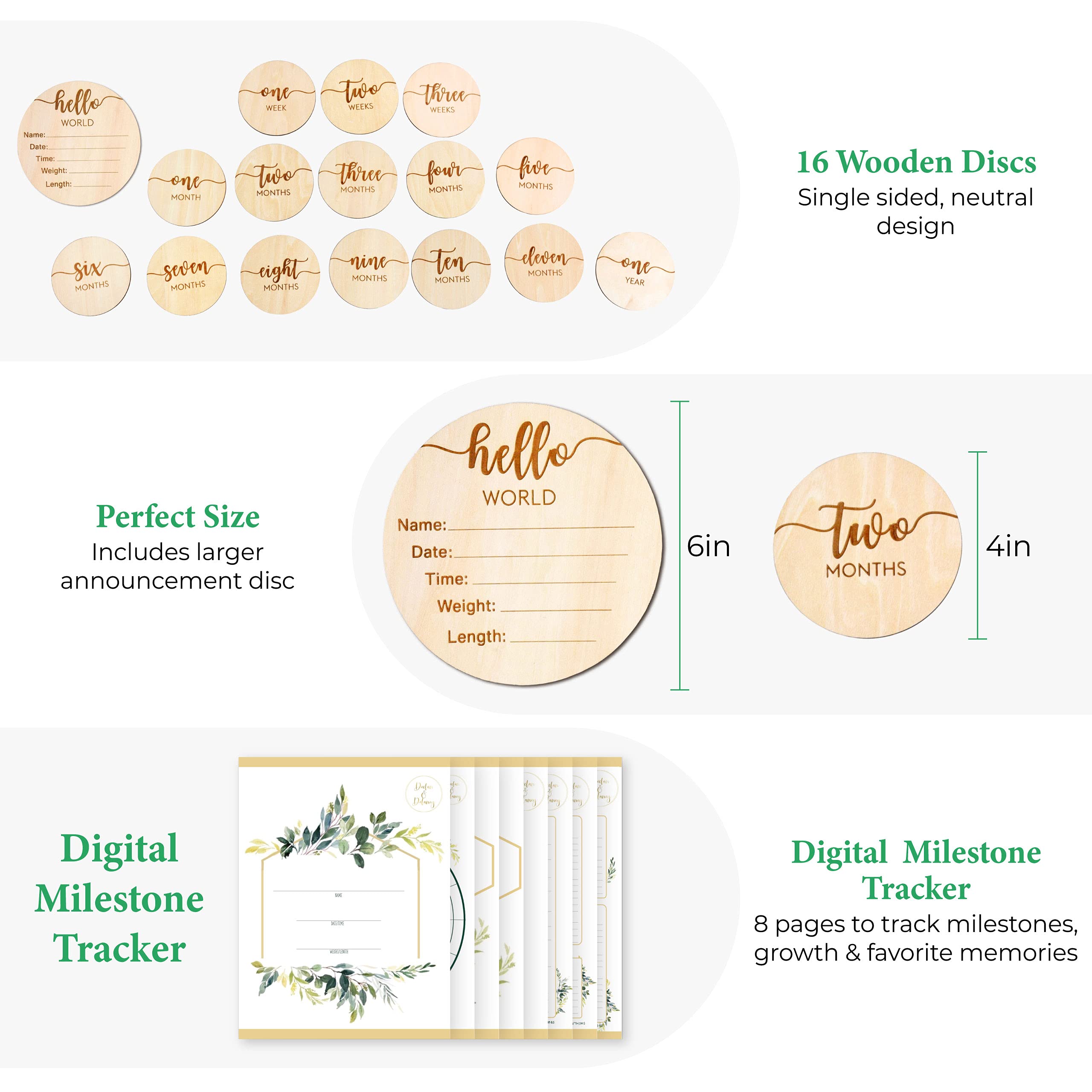Declan & Delaney week-3-milestone-disc ideal for memory-keeping