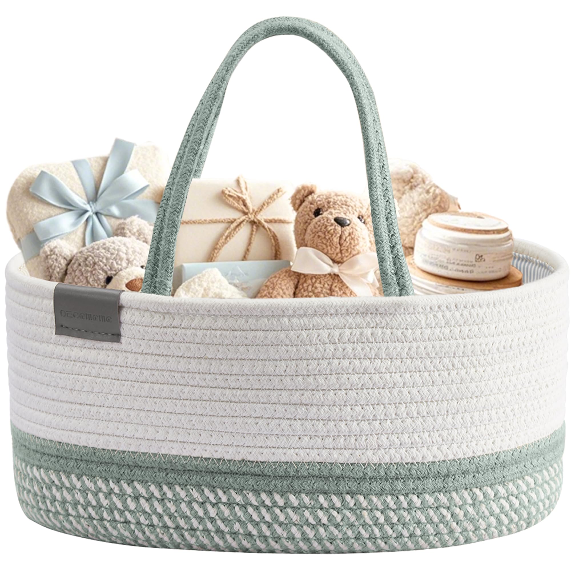 DECOMOMO baby caddy organizer, closed view keeps nursery clutter controlled