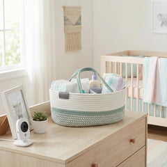 DECOMOMO baby caddy organizer, open view quick access to essentials on the go