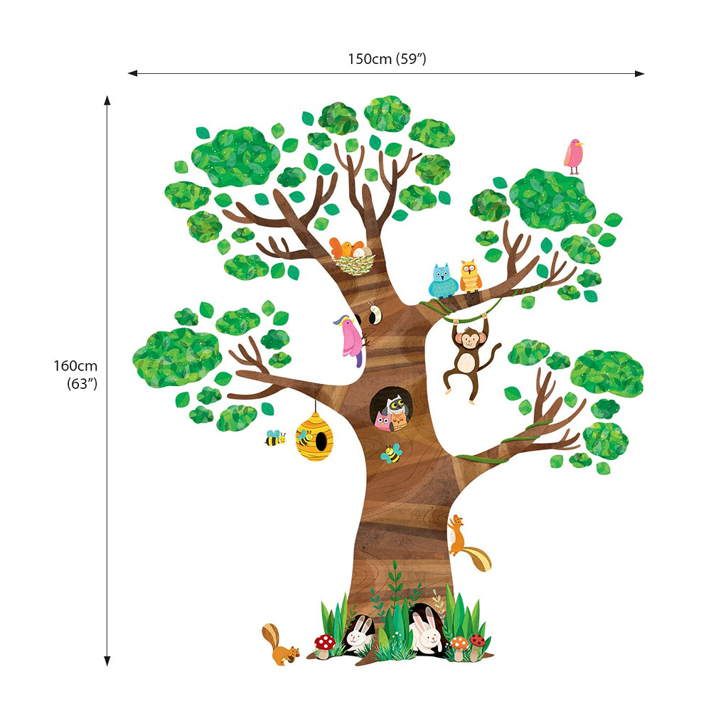 DECOWALL DL4-1709 four-sheets-wall-art covers large areas for immersive scenes.