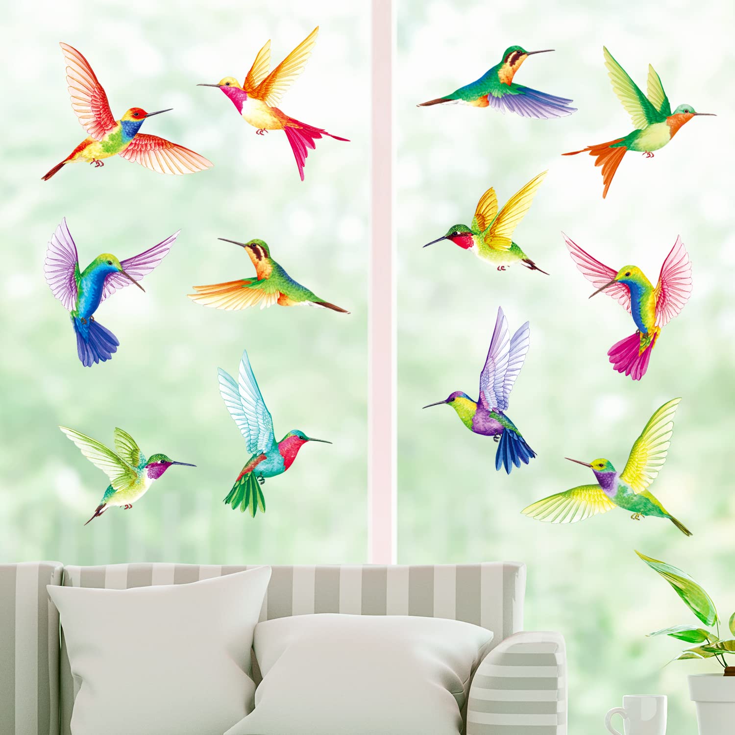 DECOWALL DS-8060 nursery decor with tropical birds creates a gentle atmosphere