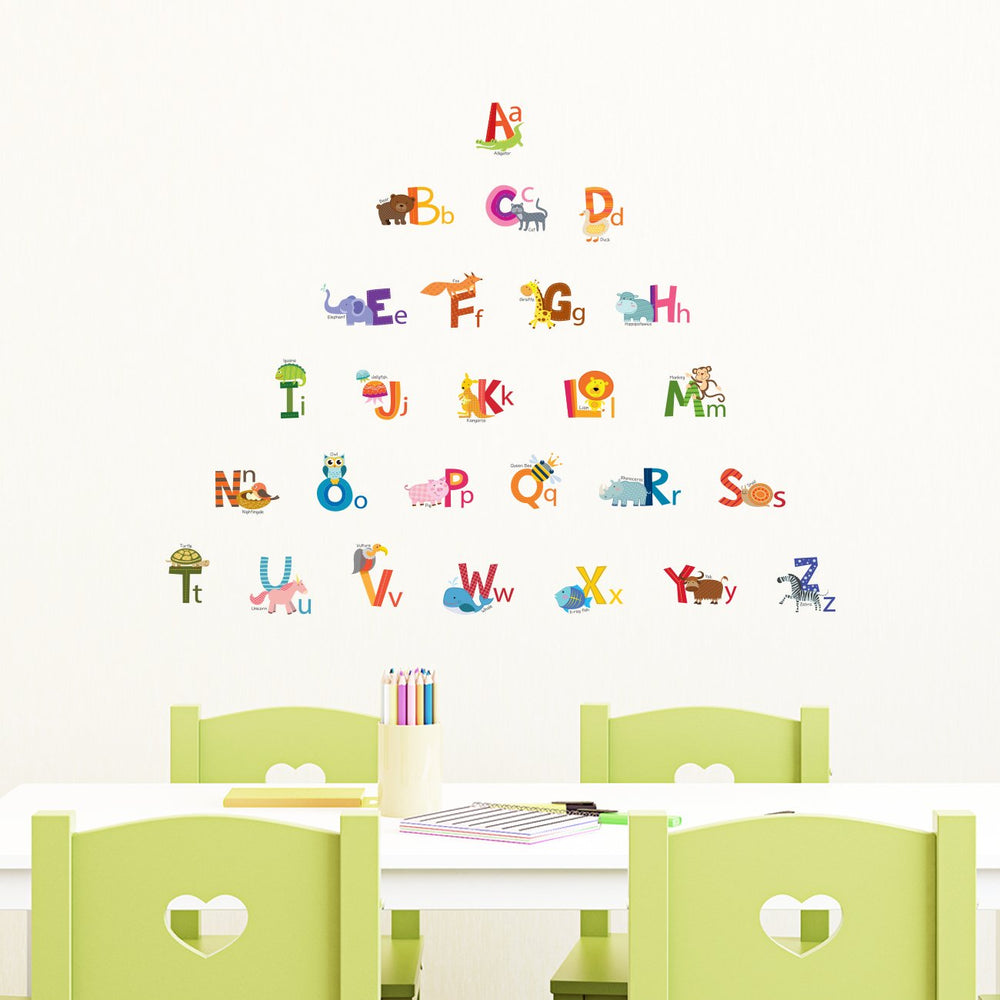 DECOWALL DS4-8002 kids nursery decor stickers brighten rooms without painting or mess.