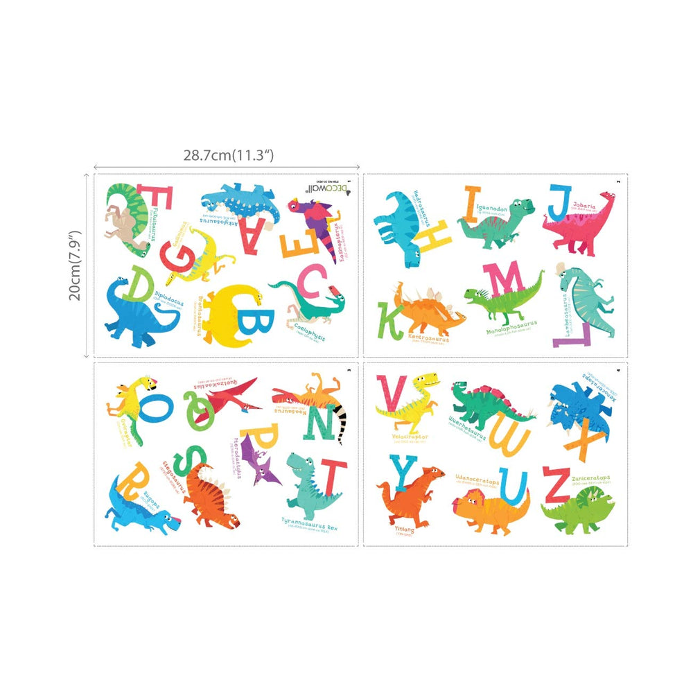 DECOWALL DS4-8033 four sheets provide flexible layout without painting or mess.