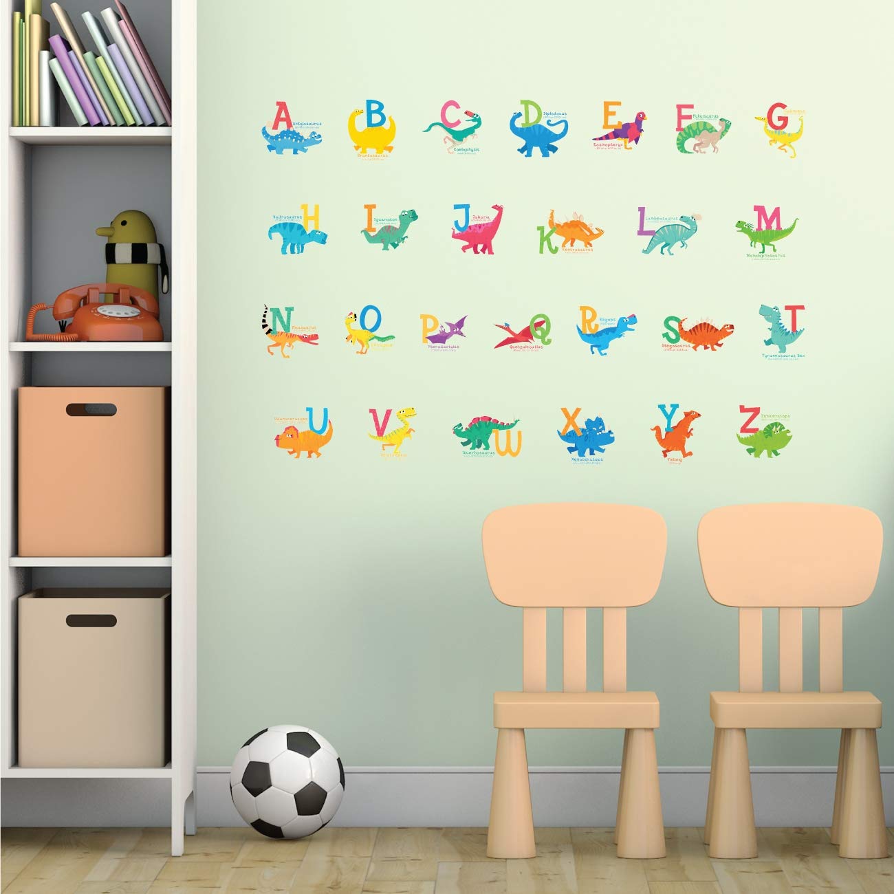 DECOWALL DS4-8033 ideal for nurseries and kids' rooms as colorful educational decor.